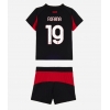 Maglie da calcio AC Milan Youssouf Fofana #19 Prima Maglia Bambino 2025-26 Manica Corta (+ Pantaloni corti)